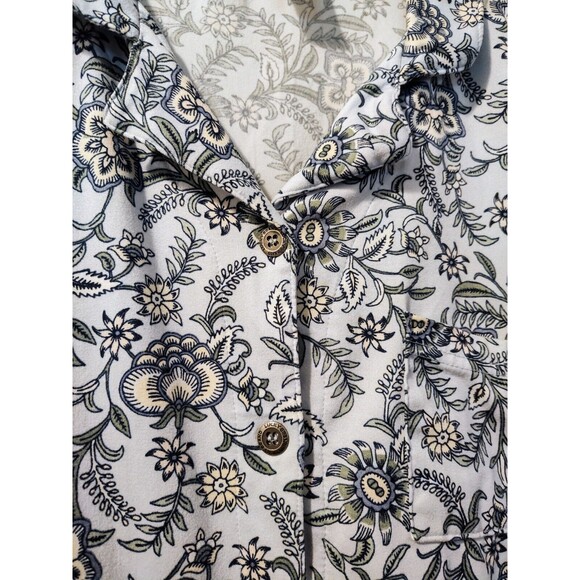 Lucky Brand Women’s Pajama Top - Mini Denim Floral - Size L Fast Shipping - Picture 9 of 14